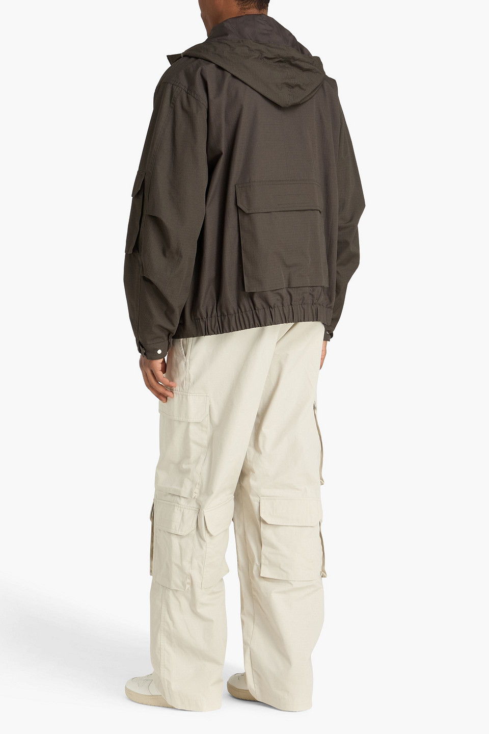 Sandro - Cotton Ripstop Hooded Field Jacket - Braun - Xl 