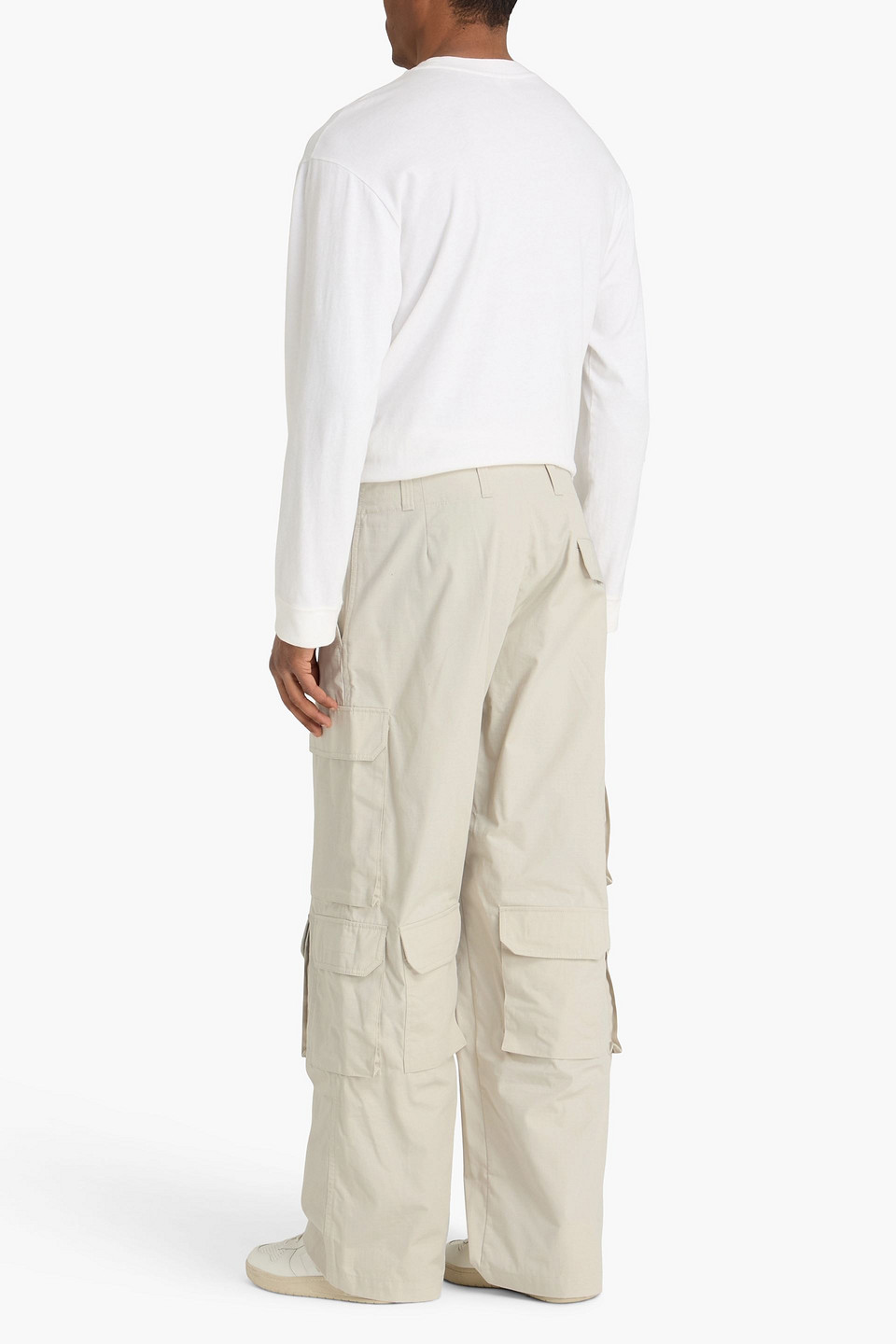  Sandro - Cotton-ripstop Cargo Pants - Weiß - Fr 42 