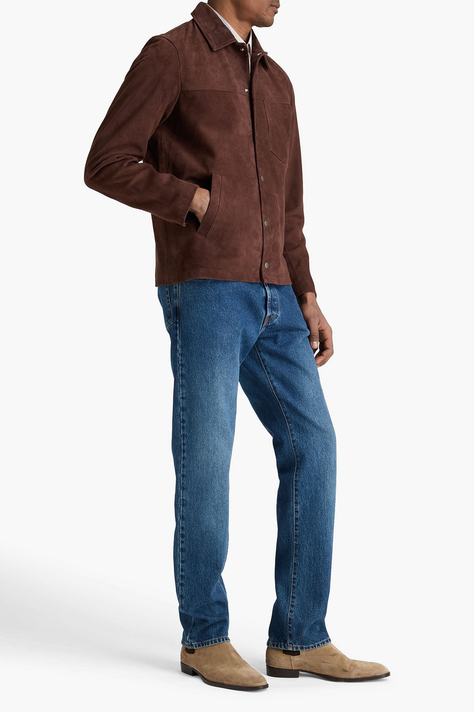  Rag & Bone - Eli Suede Jacket - Brown - M 