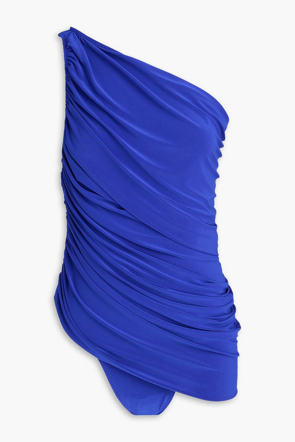 norma kamali blue one shoulder dress Diana Gown