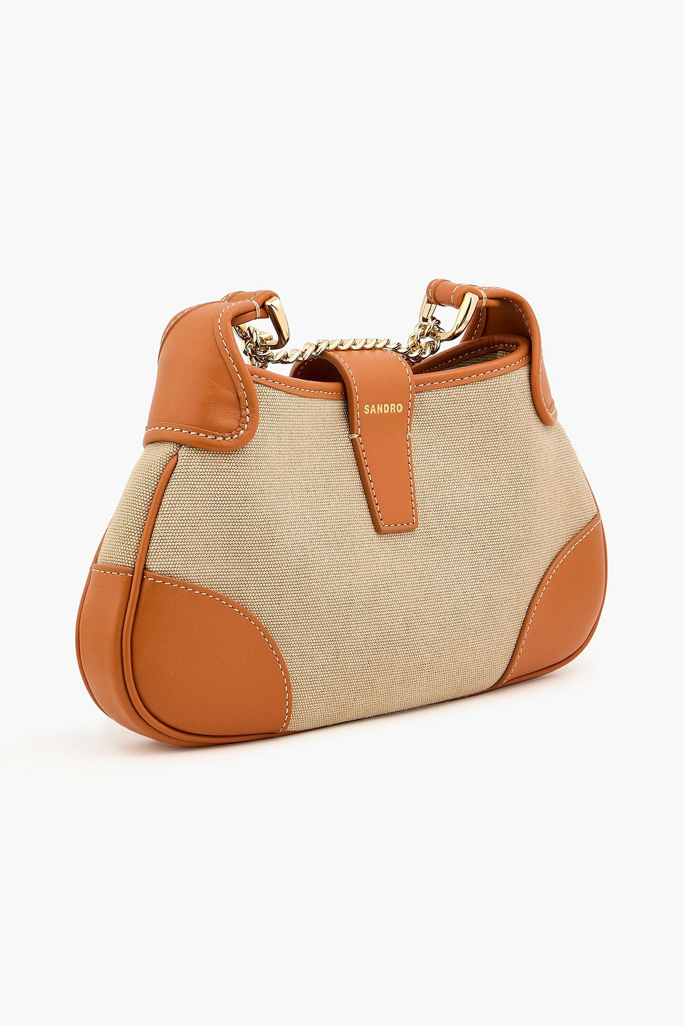  Sandro - Schultertasche Aus Canvas Und Leder - Neutral - Onesize 