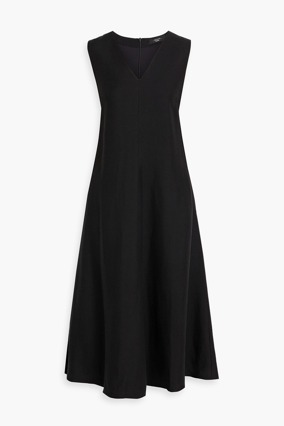 Weekend Max Mara Egoista Twill Midi Dress In Black