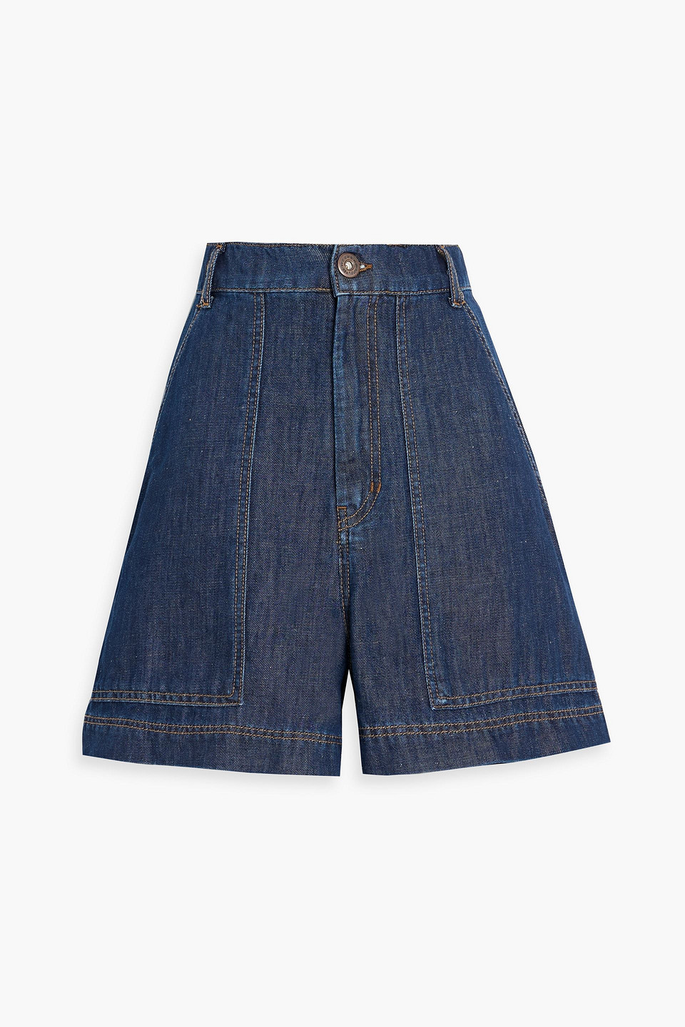Weekend Max Mara Nabulus Denim Shorts In Blue
