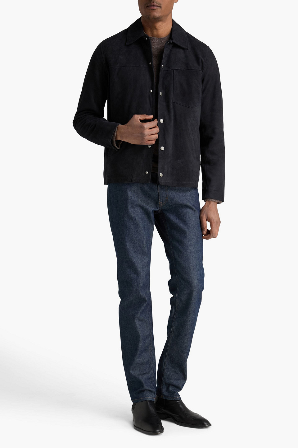  Rag & Bone - Eli Suede Jacket - Blue - M 