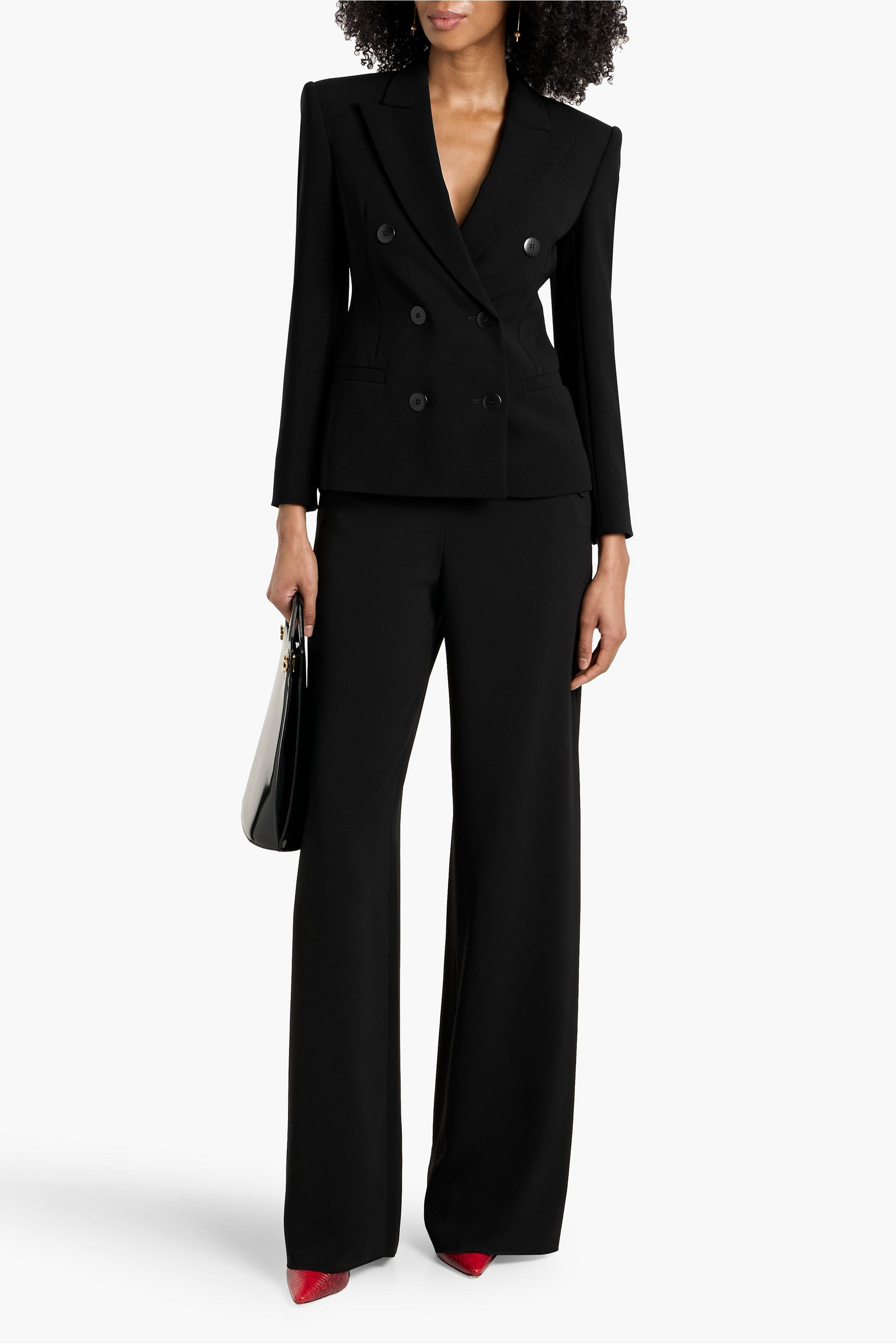 MAX MARA STUDIO Key double-breasted crepe blazer