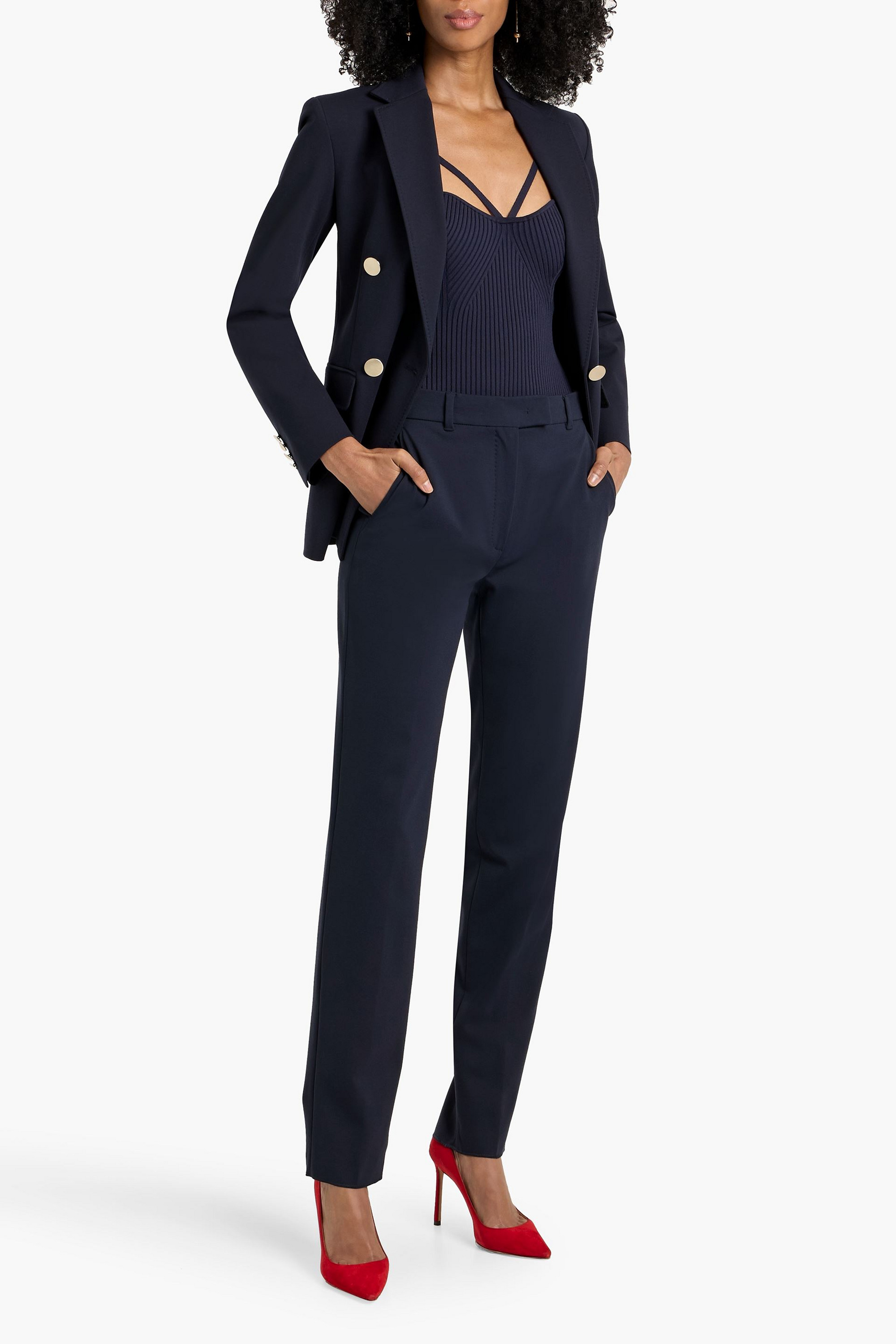MAX MARA STUDIO Ermes crepe straight-leg pants