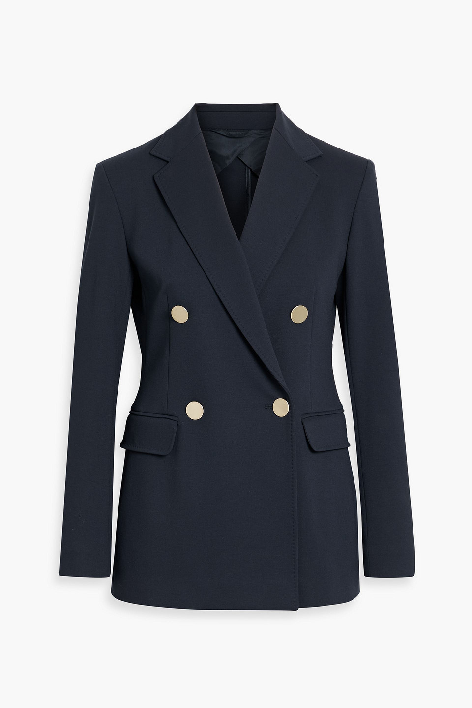 max mara - lerici double-breasted jersey blazer - blue - it 50