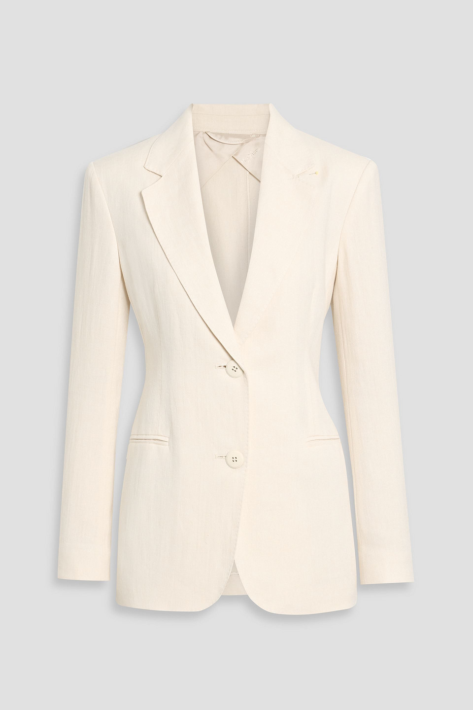 Max Mara Micio Linen Blazer In Neutral