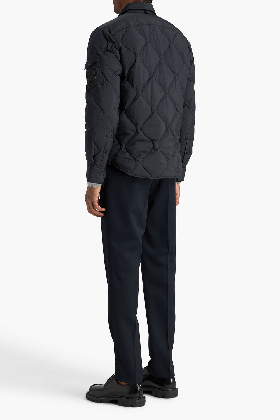  Rag & Bone - Dane Quilted Shell Overshirt - Black - S 