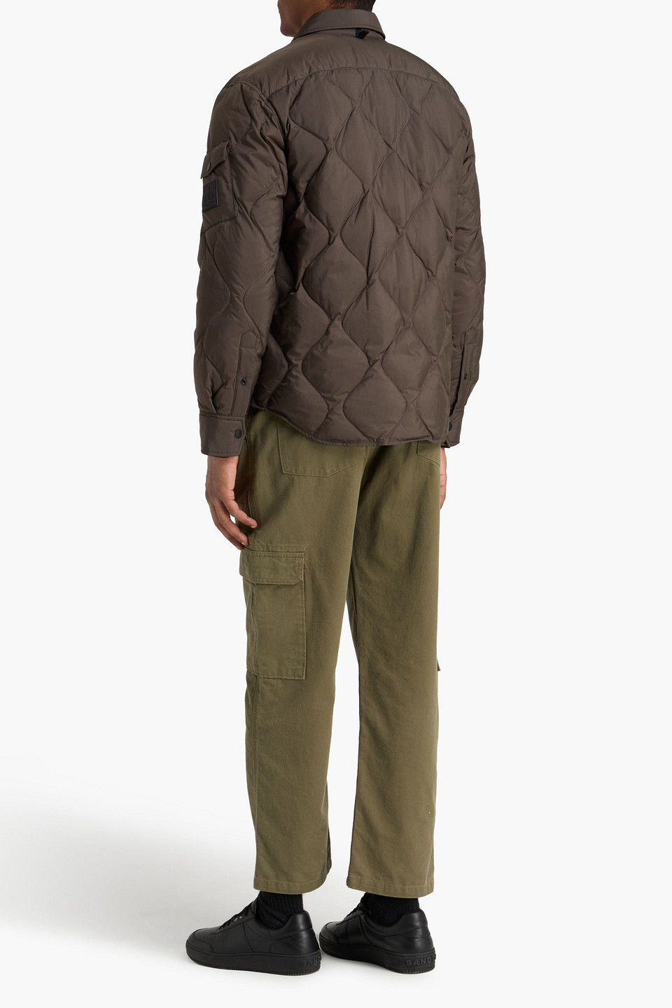  Rag & Bone - Dane Quilted Shell Overshirt - Brown - S 