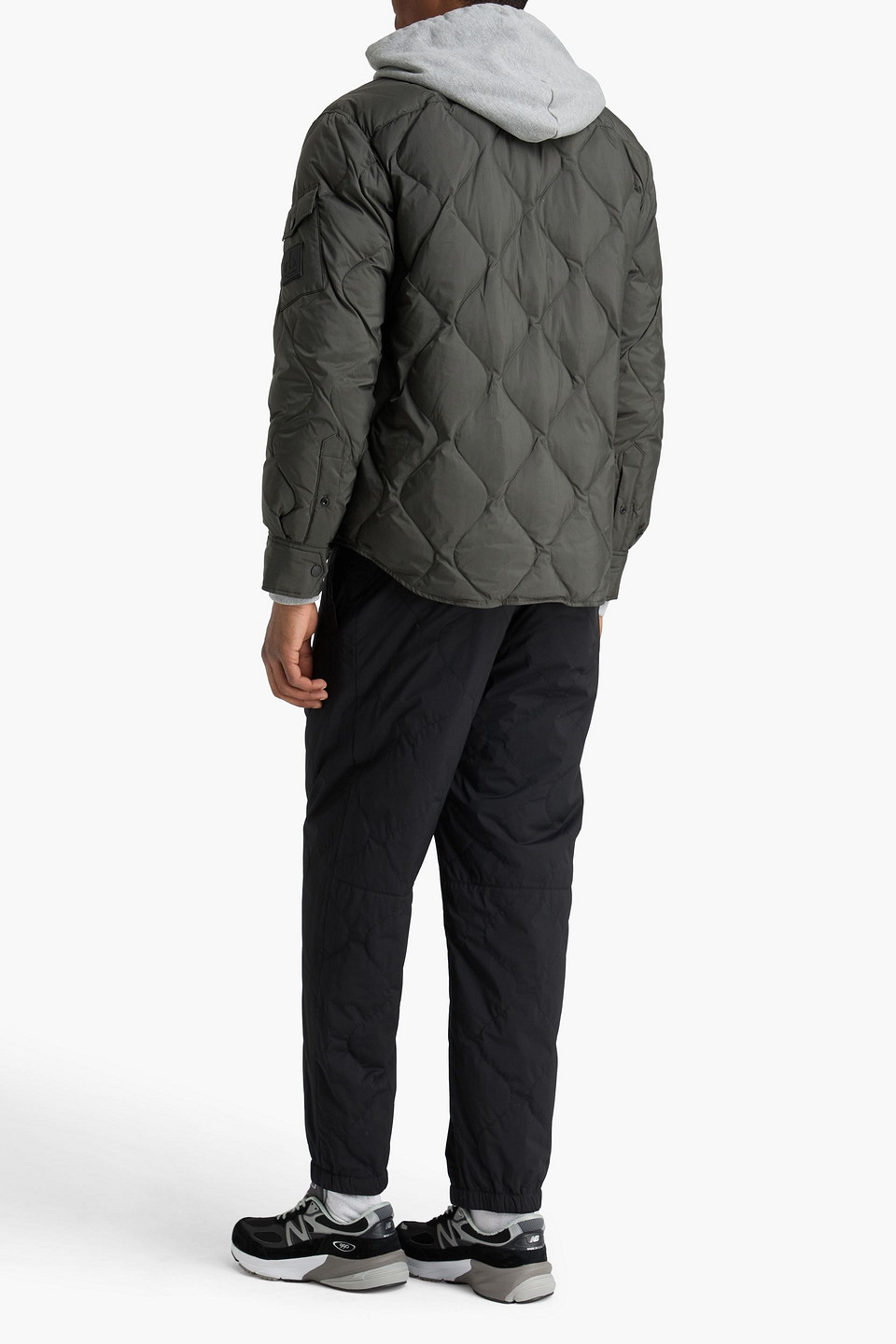  Rag & Bone - Dane Quilted Shell Overshirt - Green - S 