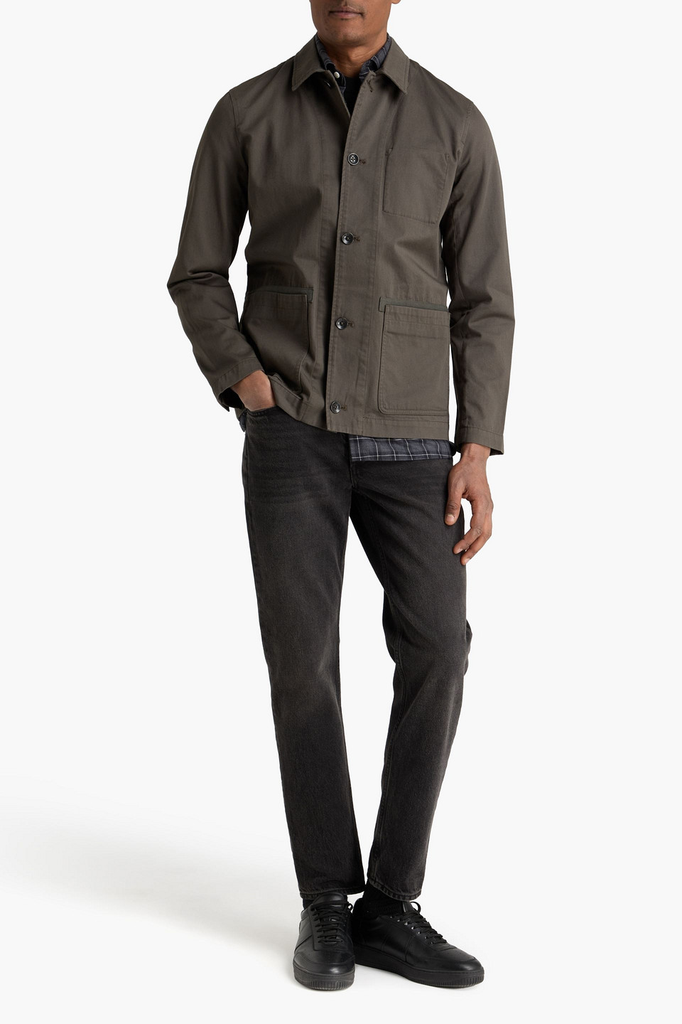  Rag & Bone - Evan Cotton-gabardine Overshirt - Green - S 