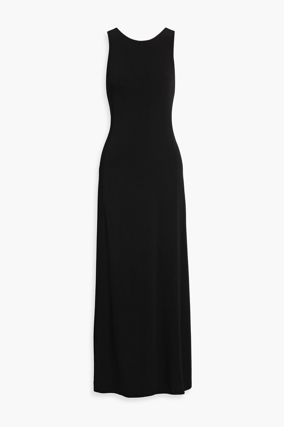 Max Mara Pompeii Stretch-jersey Maxi Dress In Black