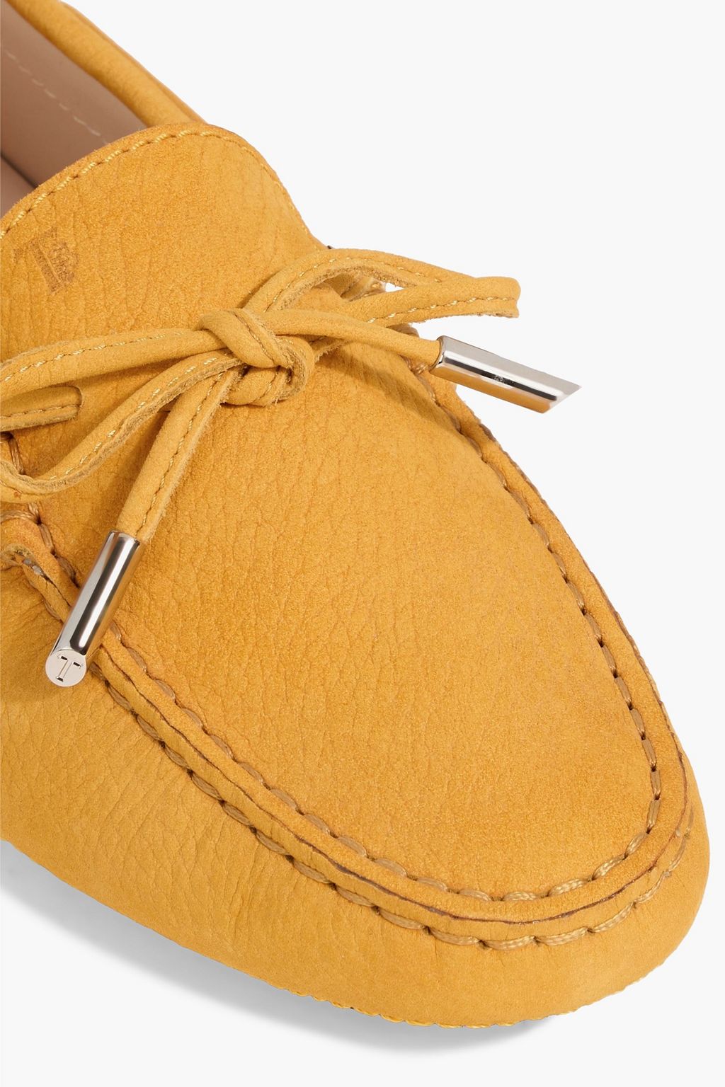 TOD'S Heaven Lacetto nubuck loafers | THE OUTNET