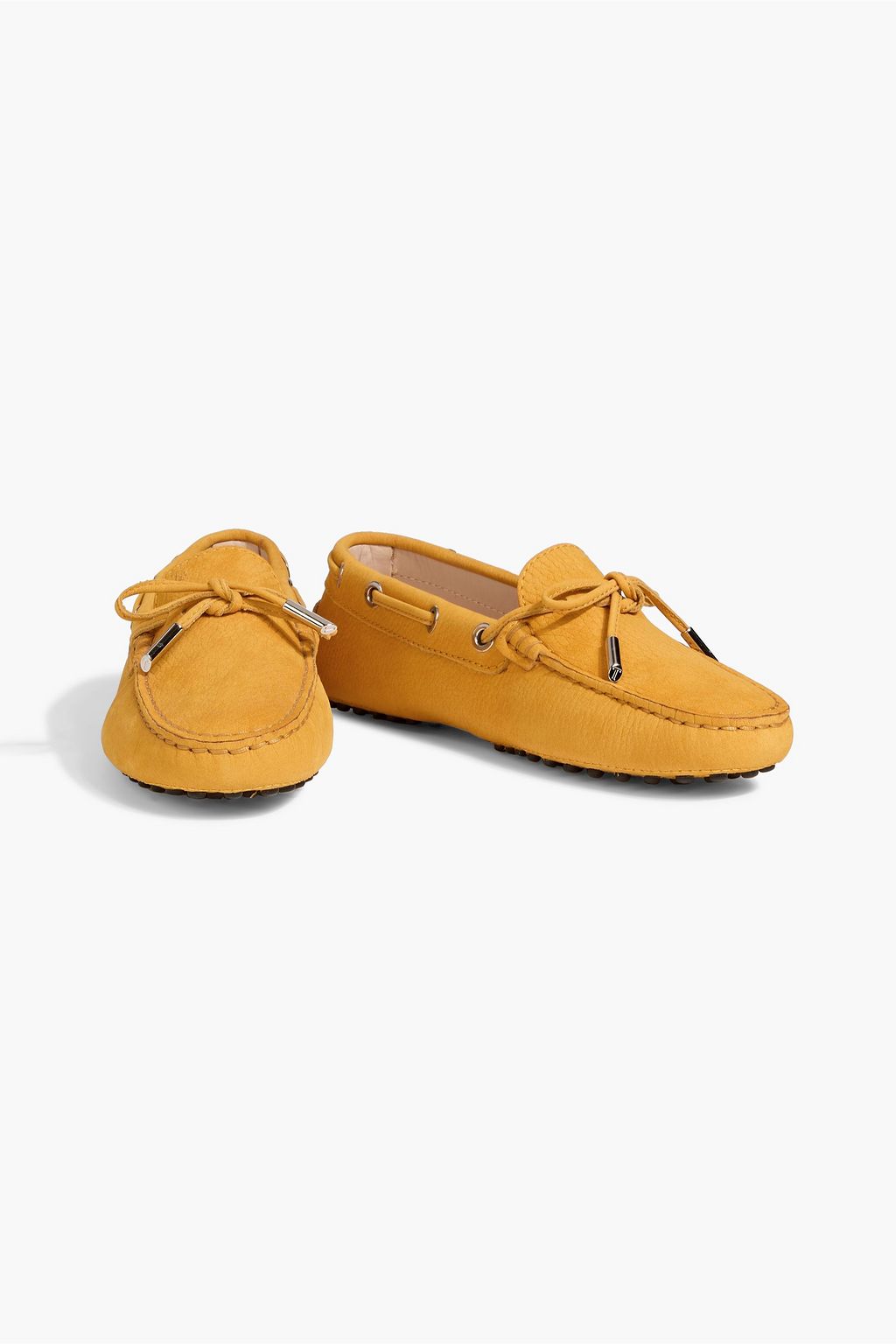 TOD'S Heaven Lacetto nubuck loafers | THE OUTNET