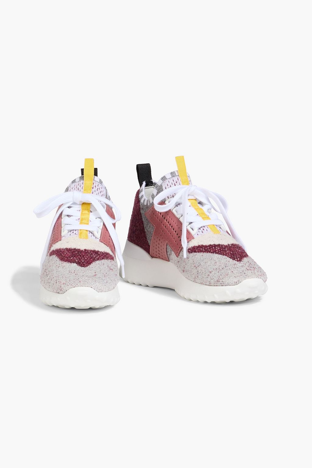 TOD'S スニーカー　SPORTIVO 小さいサイズ　35新品 TOD'S Sportivo felt, leather and stretch-knit sneakers | THE OUTNET