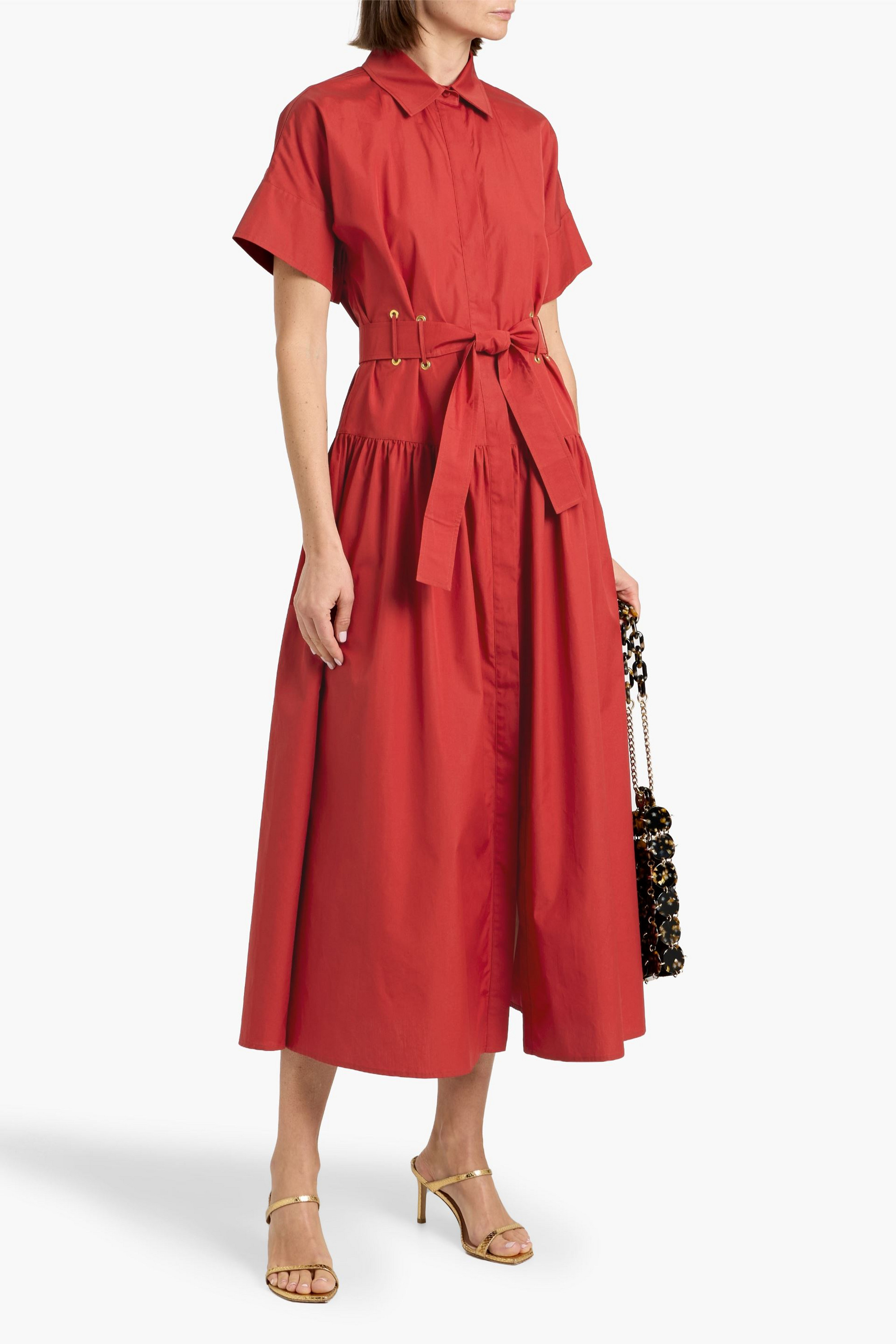 max mara poplin shirt dress Max Mara | Woman - Cotton poplin dress - Beige