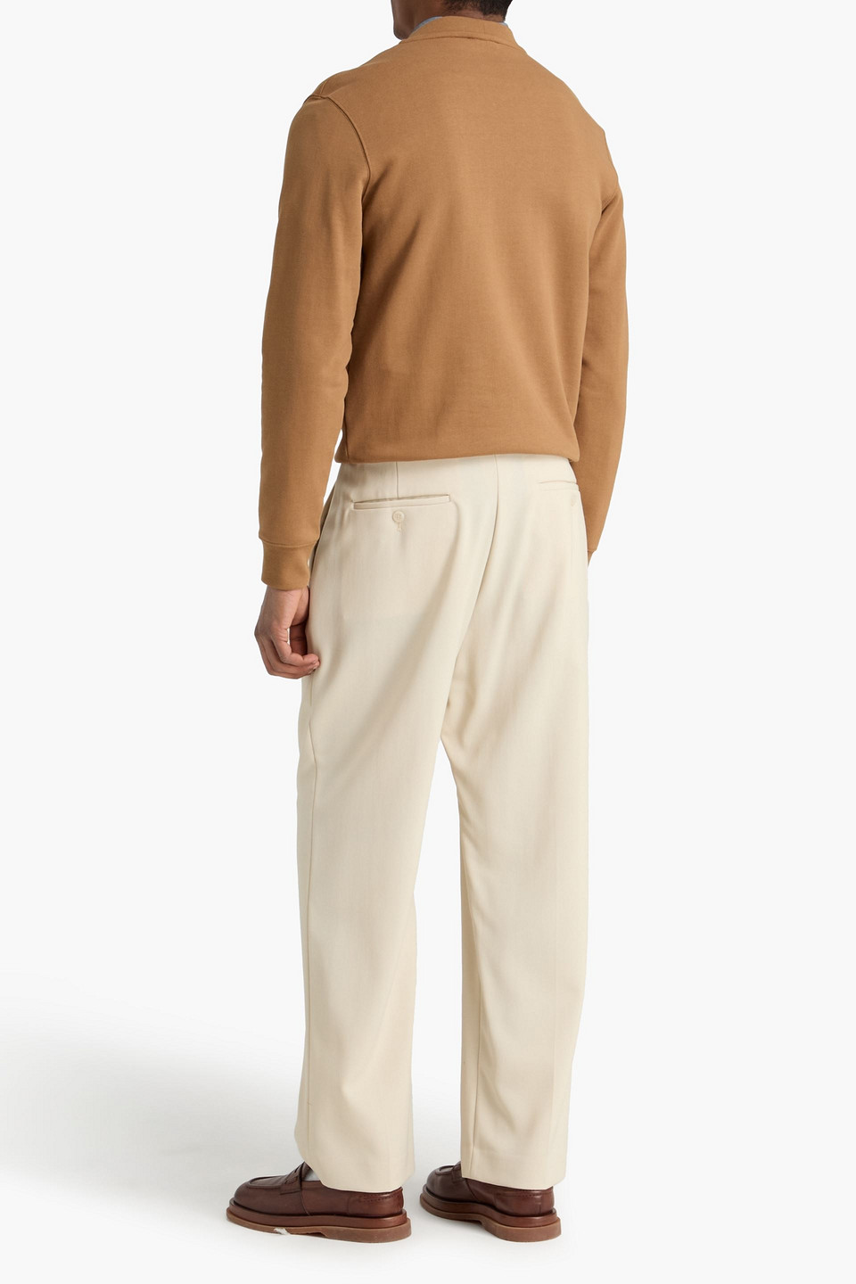  Sandro - Embroidered French Cotton-terry Sweatshirt - Braun - Xs 