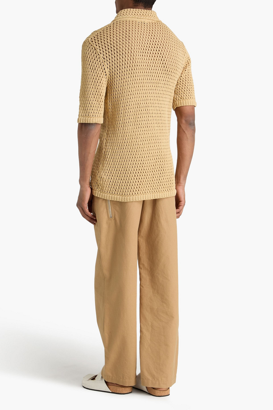  Sandro - Crocheted Cotton Shirt - Neutral - S 