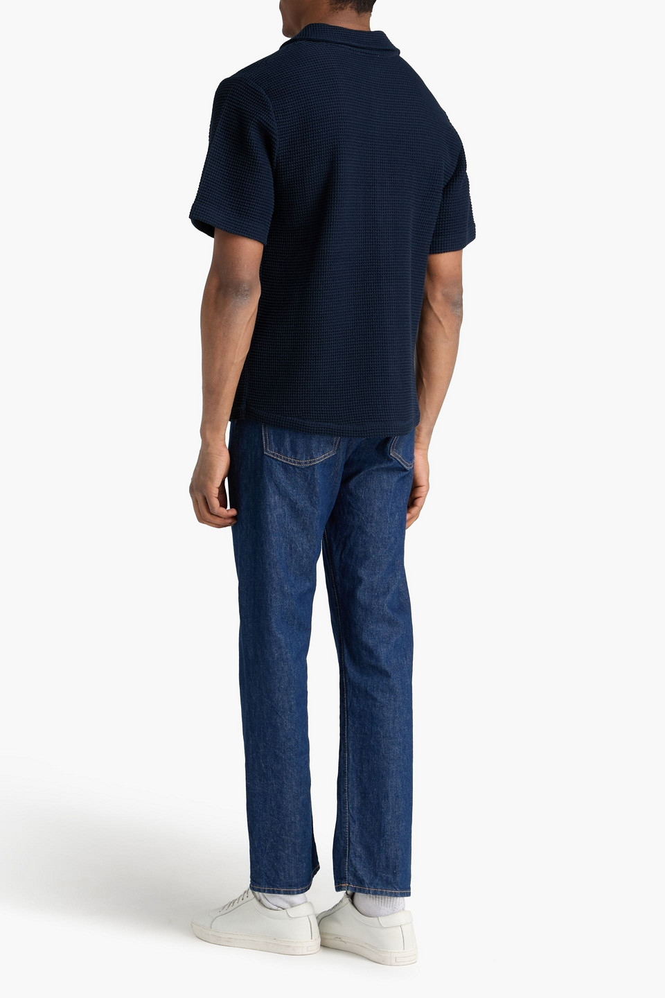  Sandro - Ribbed-knit Shirt - Blue - Xs 