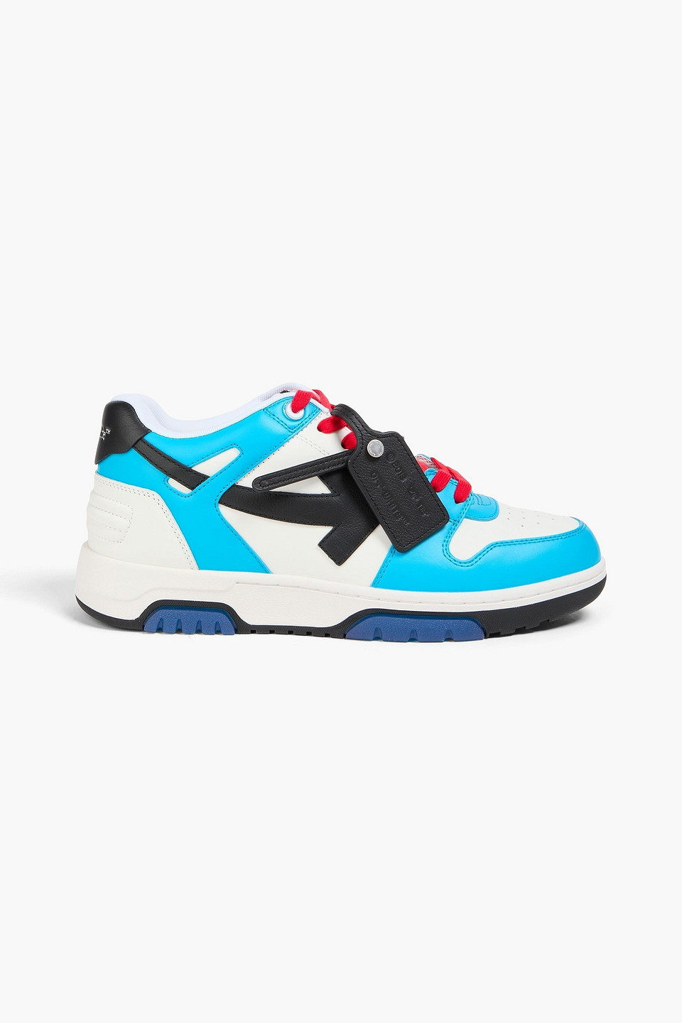 off-white - out of office leather sneakers - blue - eu 40