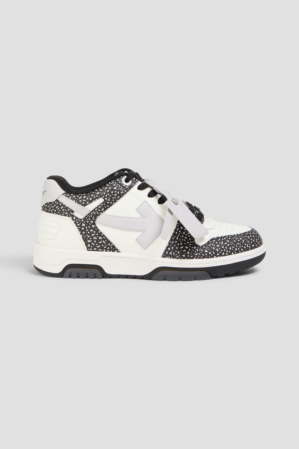 off-white - out of office textured-leather sneakers - white - eu 40