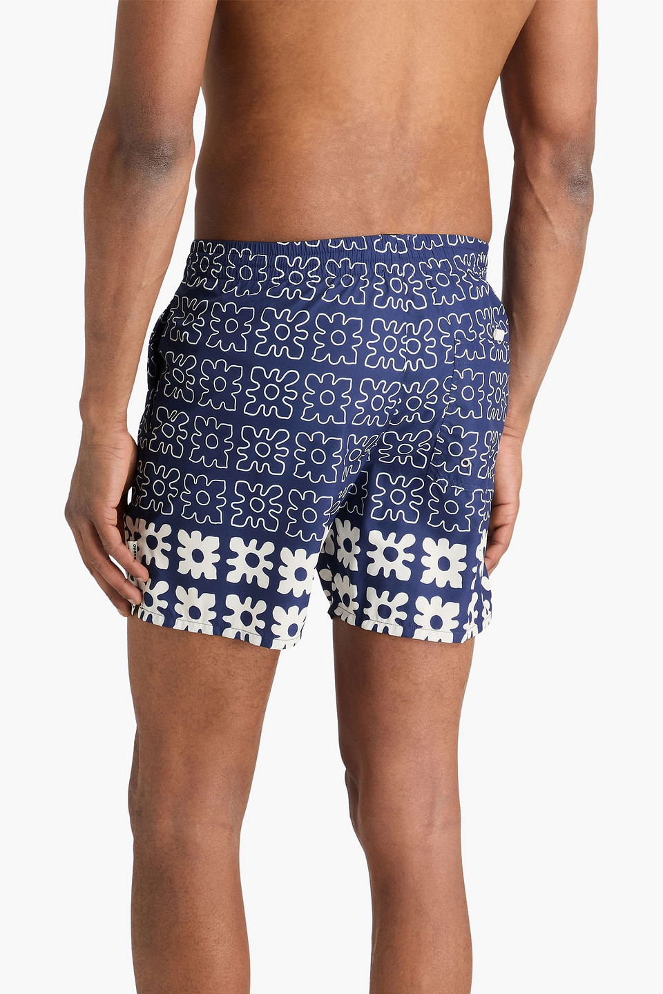  Sandro - Short-length Printed Swim Shorts - Blau - Xs 