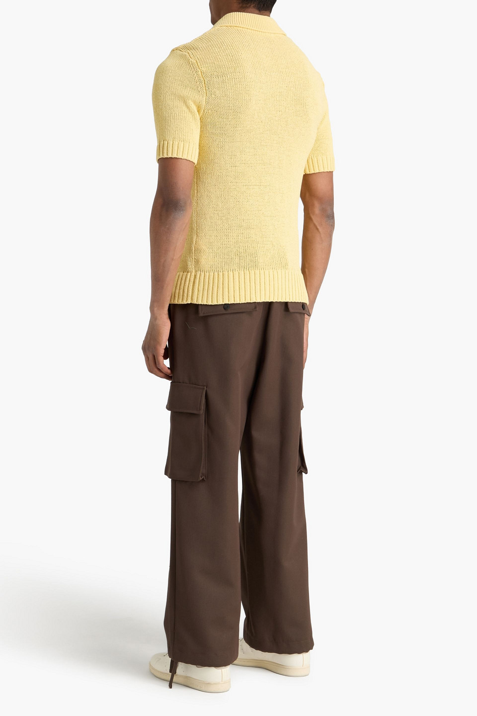  Sandro - Cotton-blend Polo Shirt - Gelb - S 