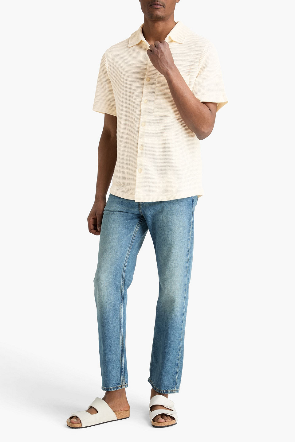  Sandro - Ribbed-knit Shirt - Weiß - S 