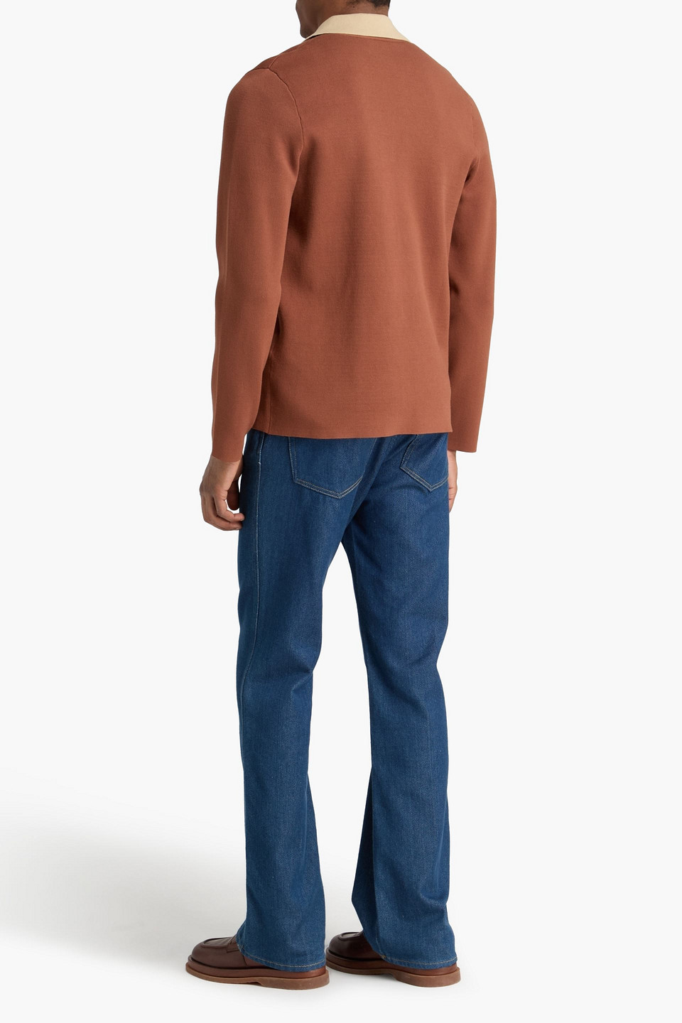  Sandro - Floral-appliquéd Stretch-knit Cardigan - Braun - S 