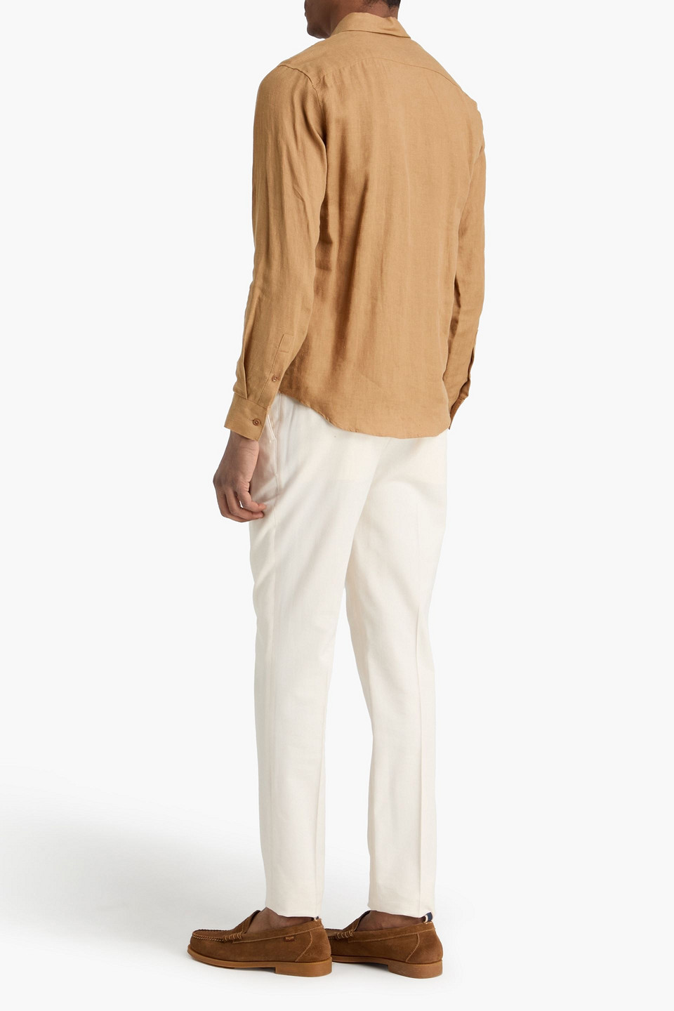  Sandro - Linen Shirt - Neutral - Xs 