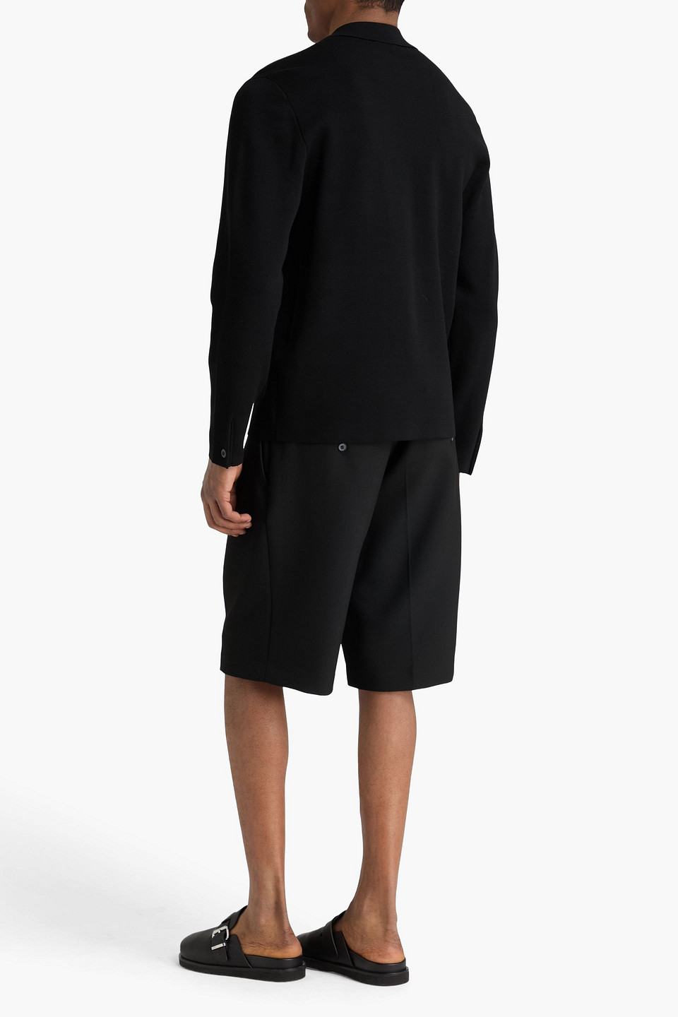  Sandro - Knitted Overshirt - Black - S 
