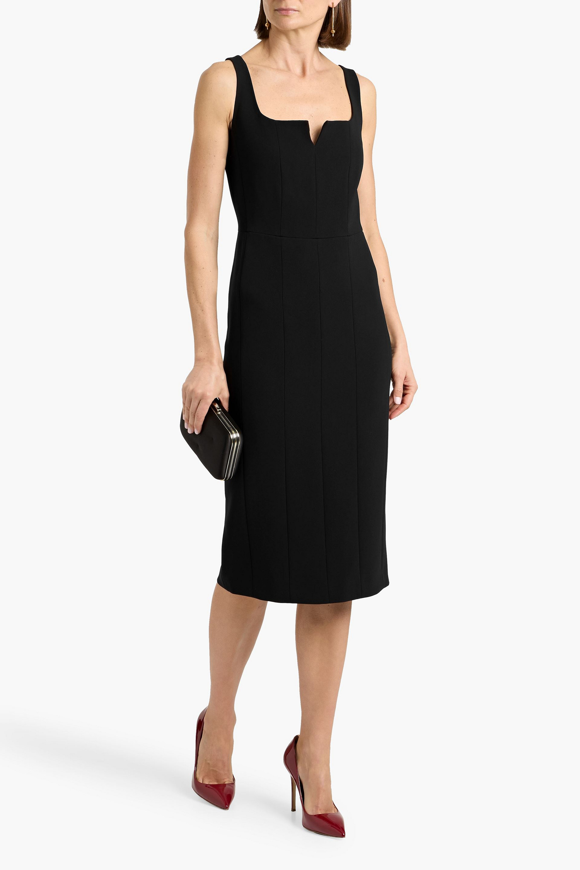 MAX MARA STUDIO Ettruria crepe midi dress