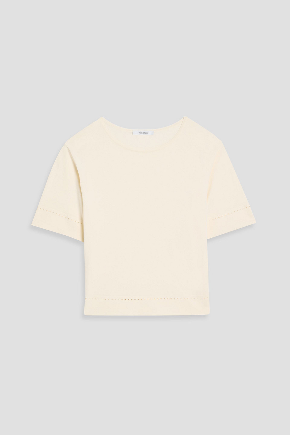 Max Mara Alec Stretch-knit Top In White