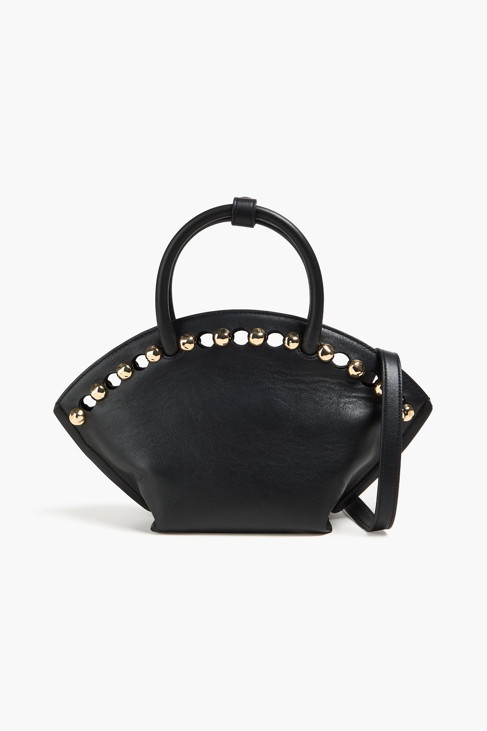 simkhai - amaya small studded leather tote - black - onesize