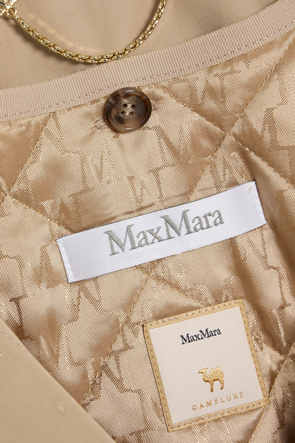 Max Mara Parole Cotton-twill Jacket In Neutral