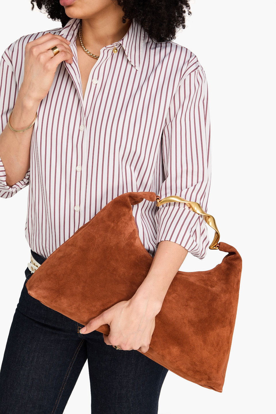  Simkhai - Schultertasche Aus Veloursleder - Braun - Onesize 