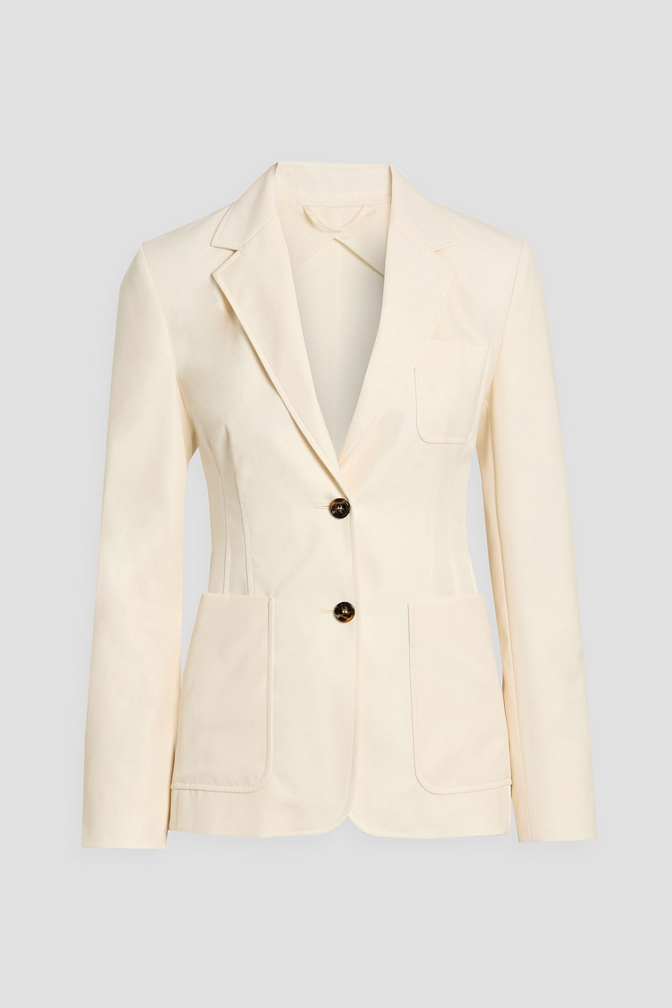 Max Mara Abetaia Cotton-twill Blazer In Neutral