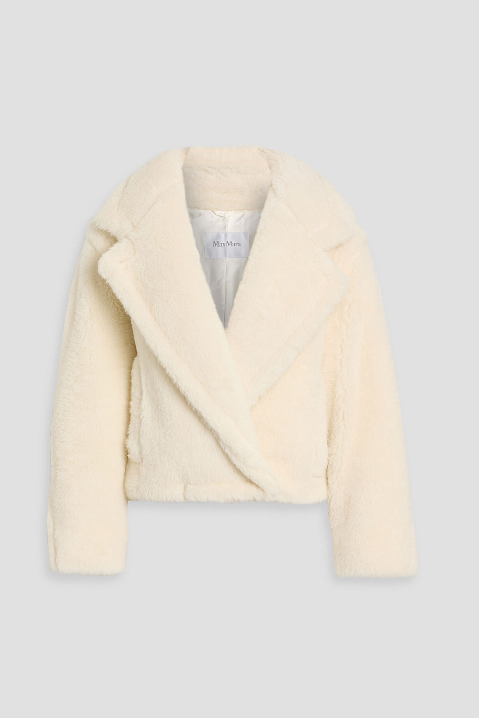 Max Mara Oggeri Alpaca, Wool And Silk-blend Jacket In Neutral