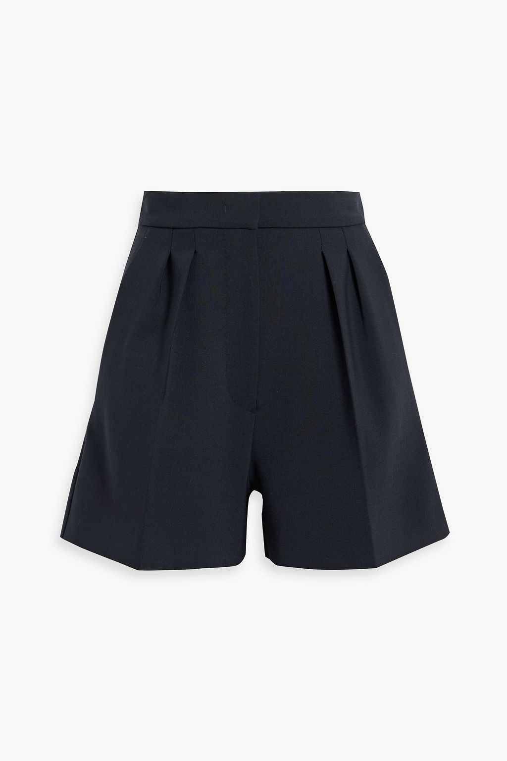 MAX MARA Zic pleated wool-blend shorts | THE OUTNET