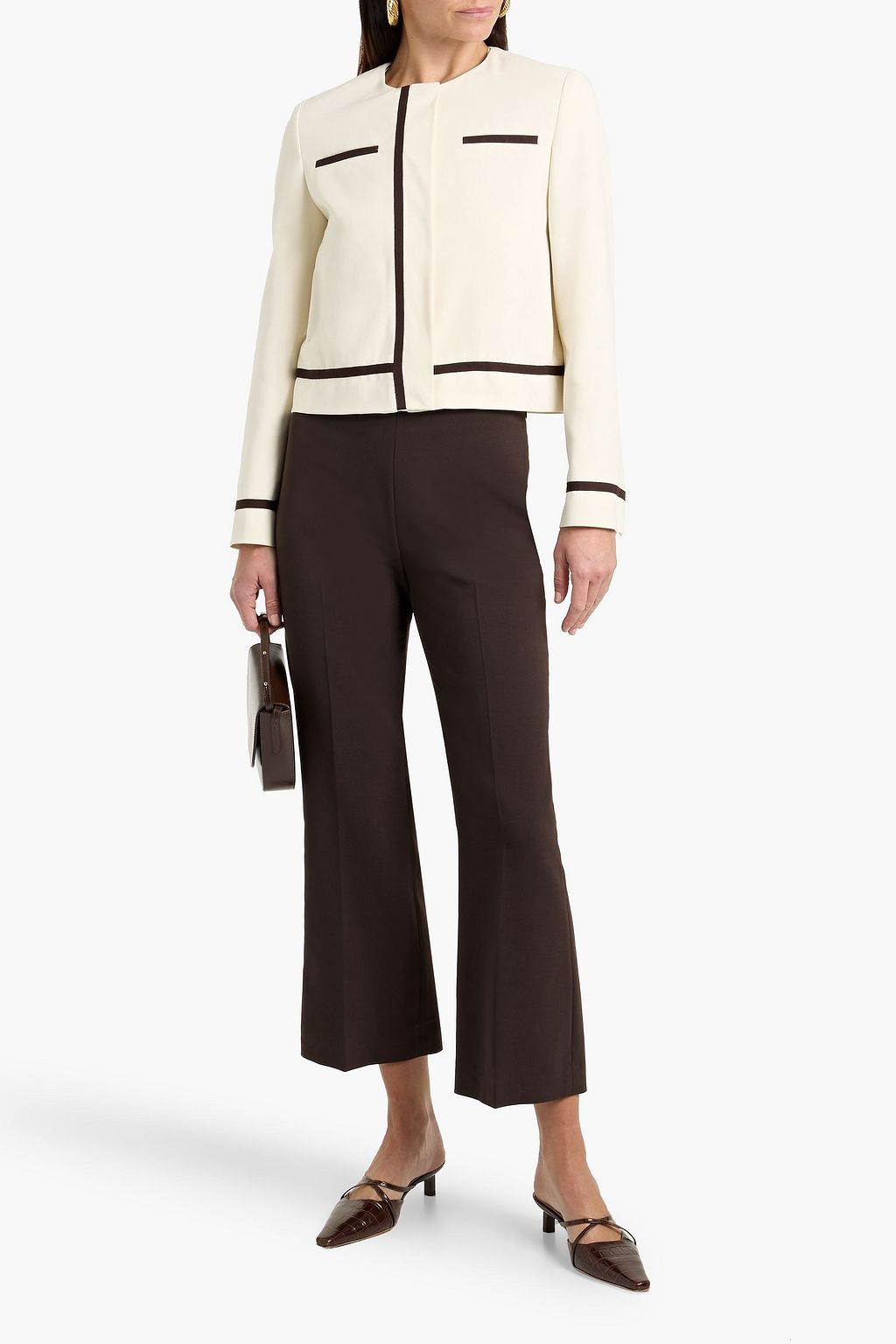 MAX MARA Lamine wool-blend crepe jacket | THE OUTNET