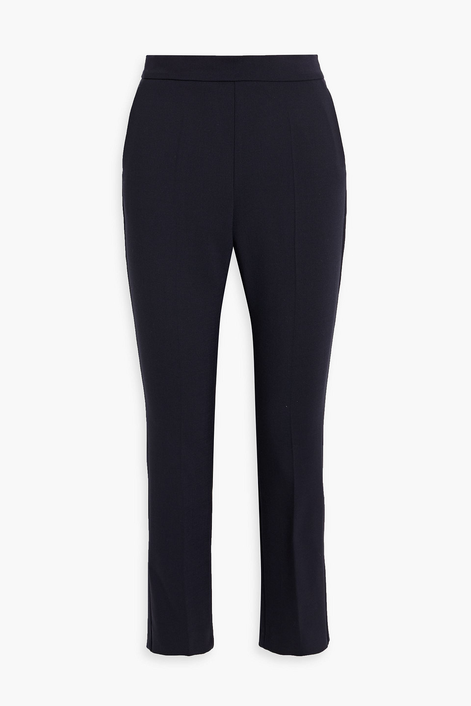 Max Mara Nepeta Wool-crepe Slim-leg Pants In Blue