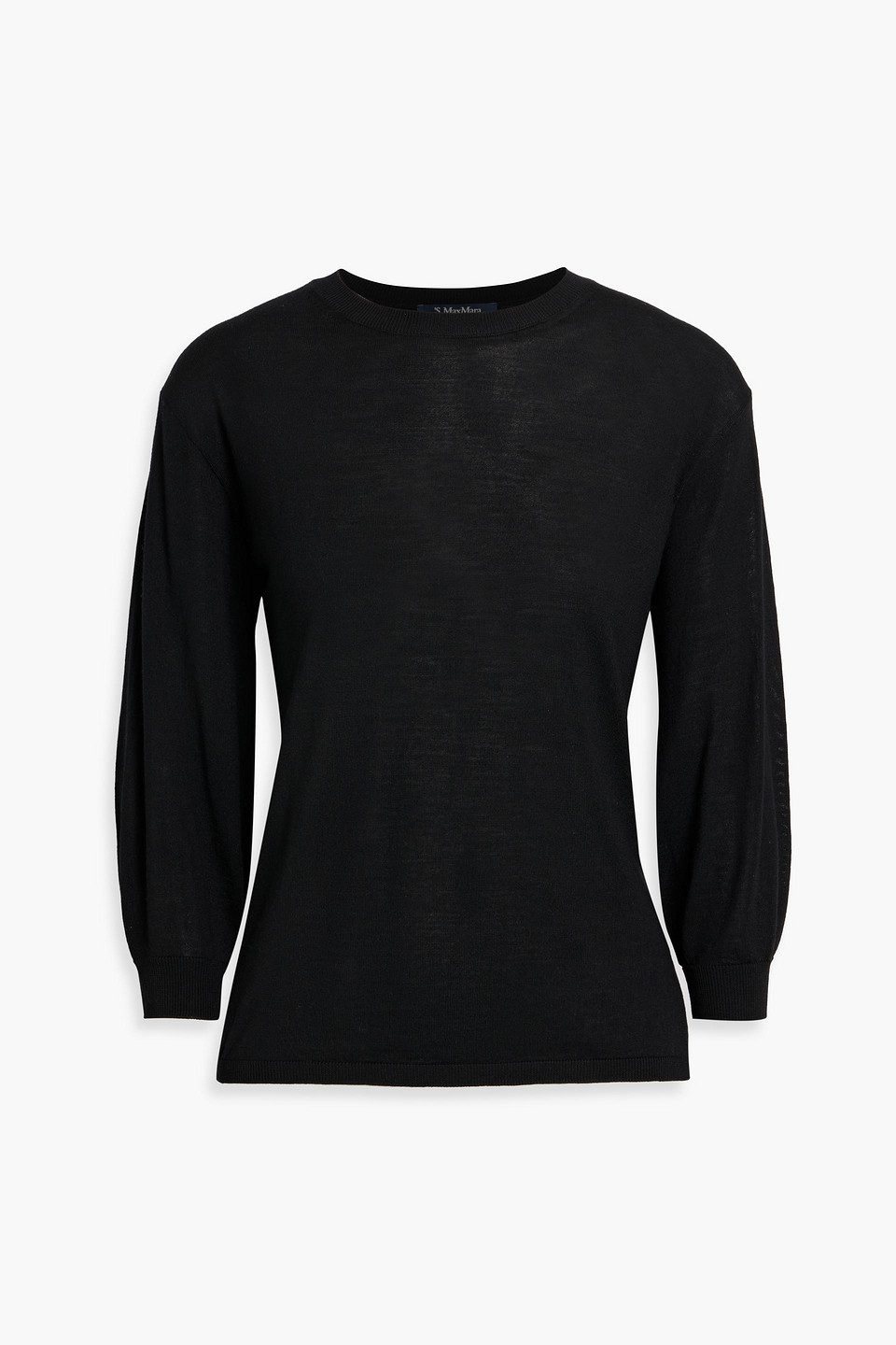 Max Mara Amici Wool Sweater In Black