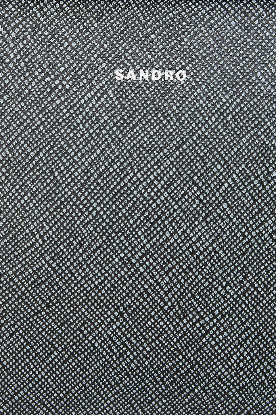  Sandro - Messenger Bag Aus Narbenleder - Grau - Onesize 