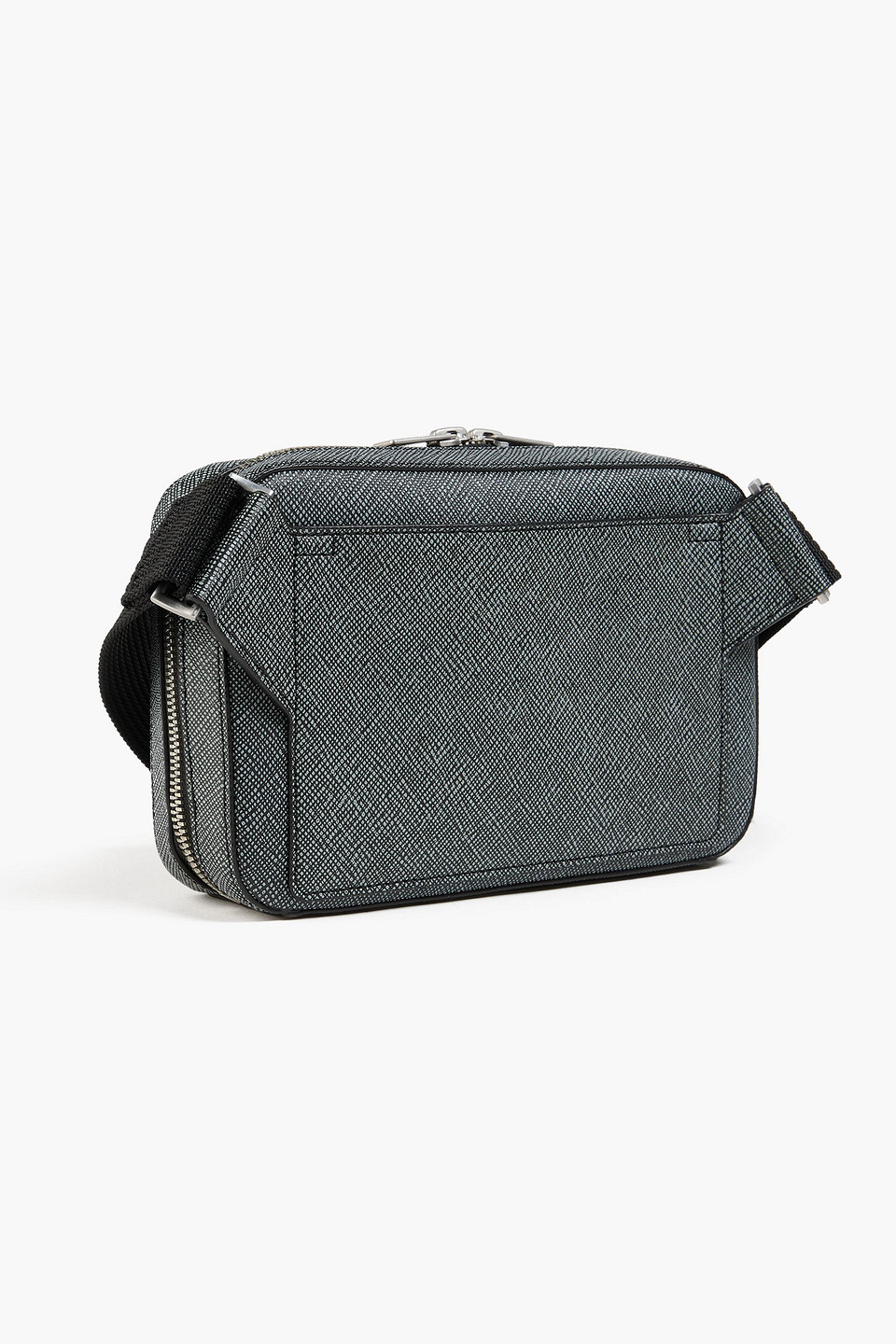  Sandro - Messenger Bag Aus Narbenleder - Grau - Onesize 