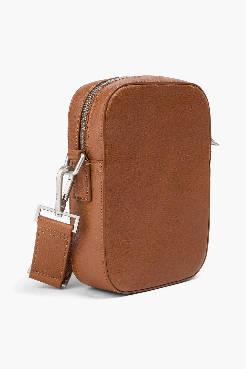  Sandro - Messenger Bag Aus Narbenleder - Braun - Onesize 