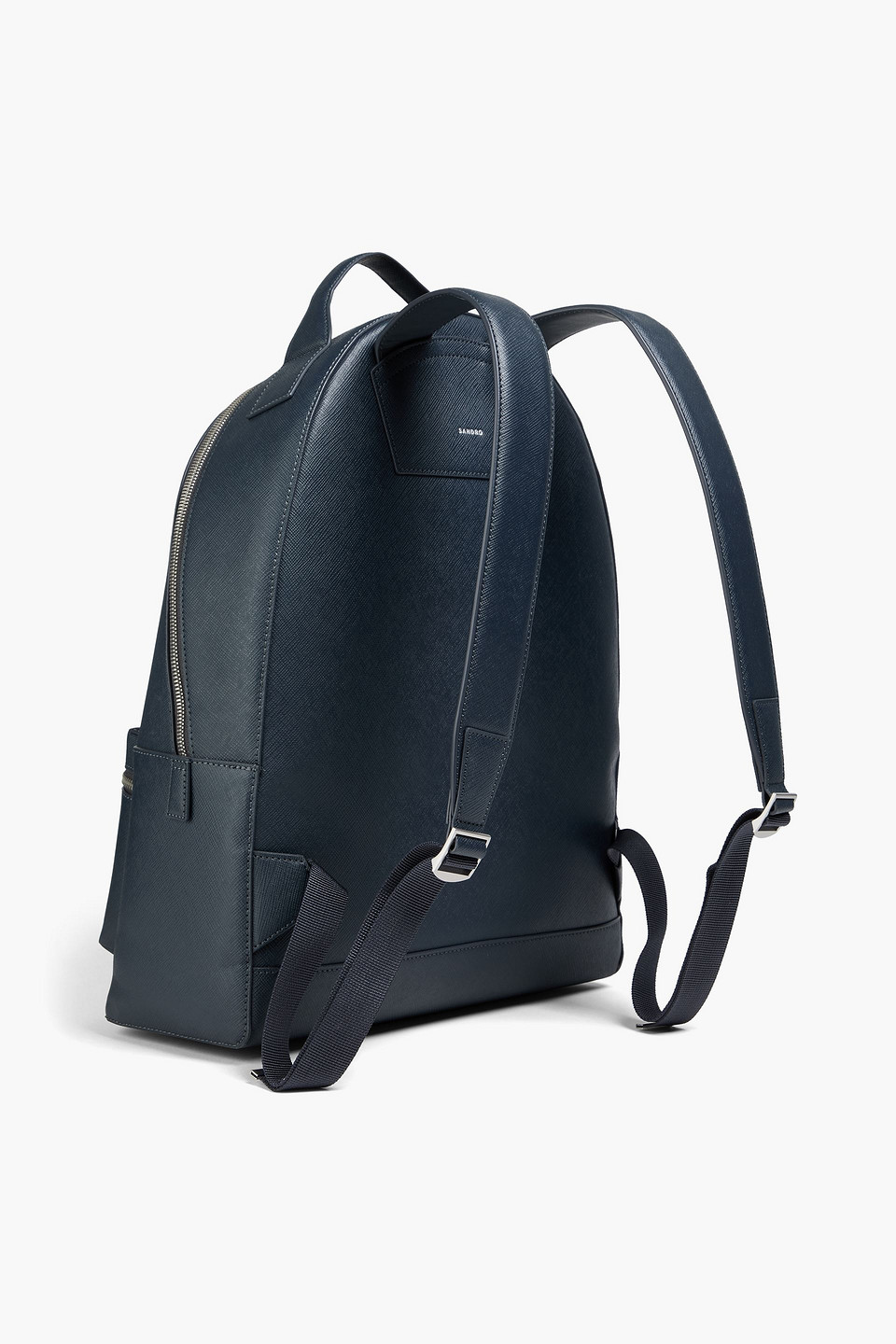  Sandro - Rucksack Aus Strukturiertem Leder - Blau - Onesize 