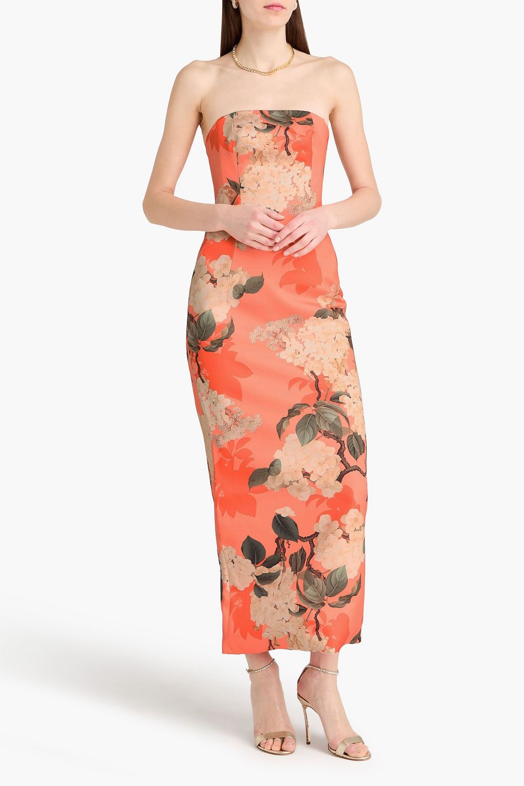 emerald a line dress Cut-Out Long A-Line Prom Dress with Twist Front Navy / 6 main image 0