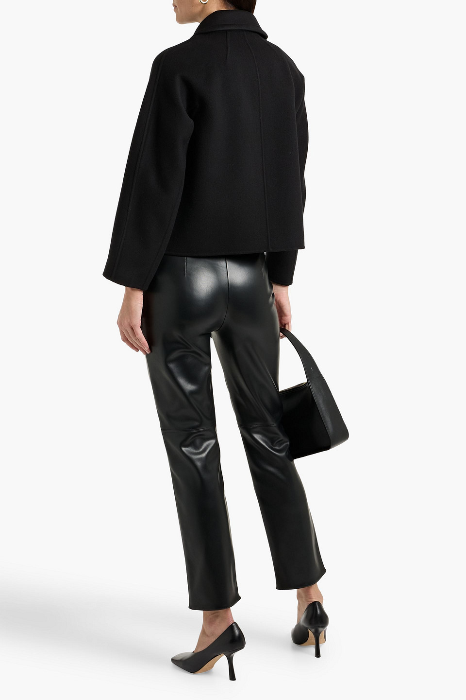 Max Mara Sogno Wool Jacket In Black