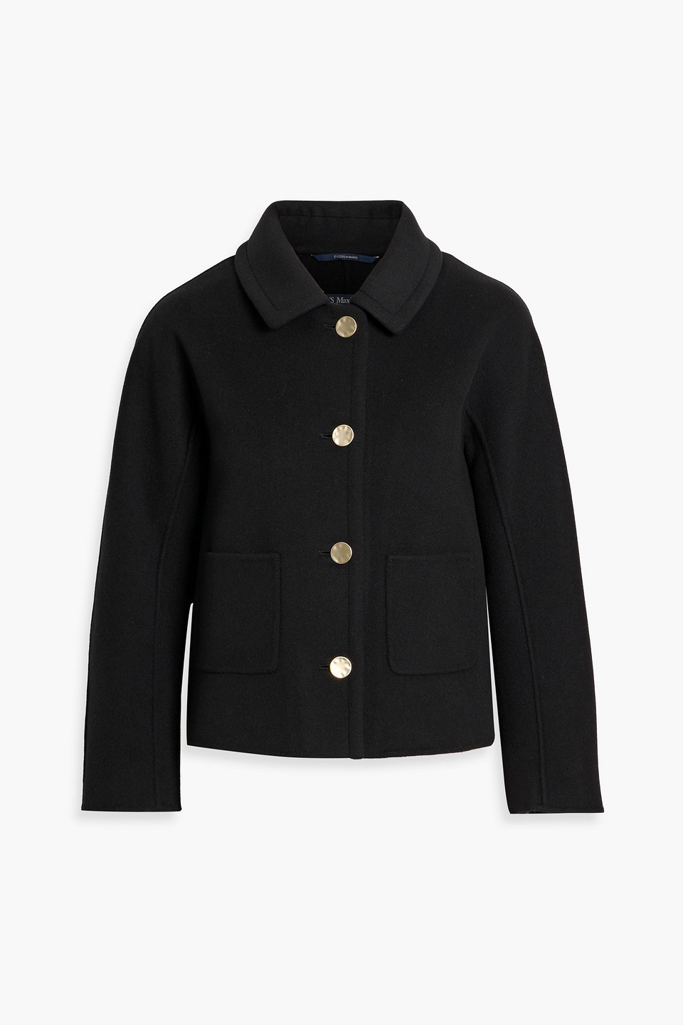 Max Mara Sogno Wool Jacket In Black
